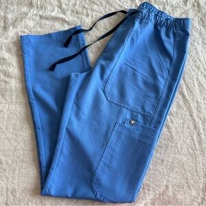 Figs Small/Tall Light Blue Scrub Pants